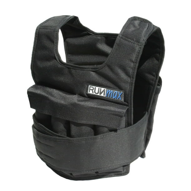 RUNmax 40lbs Adjustable Weighted Vest with Shoulder Pads