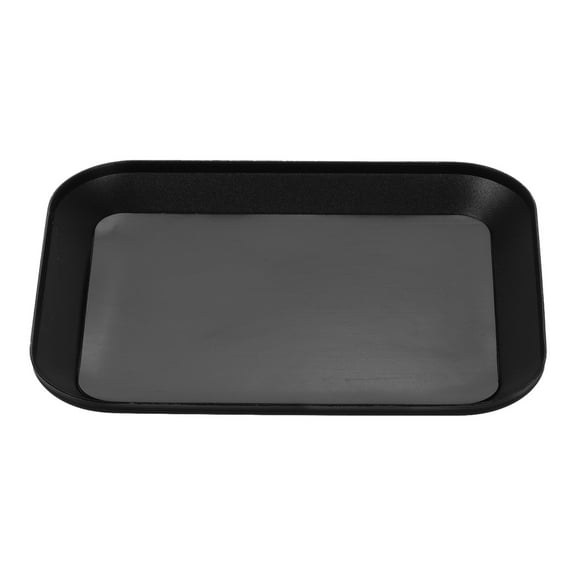 Hemoton Screw Holder Tray Aluminum Alloy Small Parts Storage Plate For Rc Model Car And Home Garage Repair Garage Crafts Tool Organizing Black