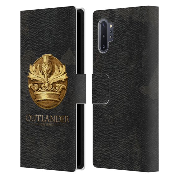 Head Case Designs Officially Licensed Outlander Seals And Icons Scotland Thistle Leather Book Wallet Case Cover Compatible with Samsung Galaxy Note10+