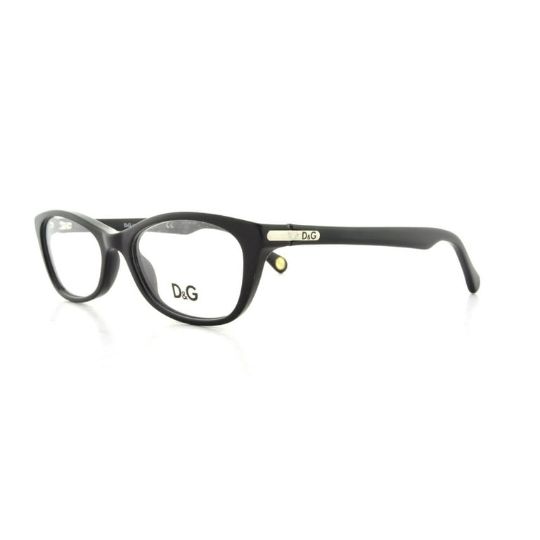DOLCE&GABBANA D&G Eyeglasses DD 1218 BLACK 501 DD1218 - Walmart.com