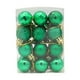 thumbnail image 4 of 24 bolas navideñas colgantes para árbol de Navidad, 3 cm, decorativas. Verde, 4 of 9