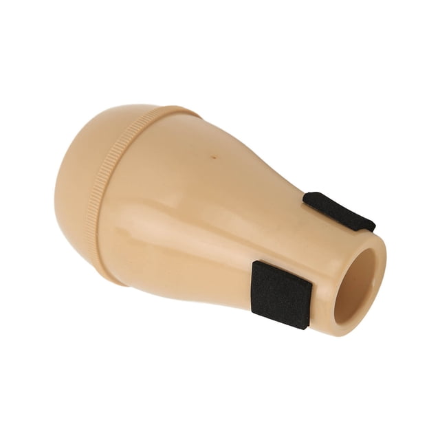 BIMZUC Sordina para Trompeta de Práctica Silenciador Ligero y Compacto de ABS Duradero para Amantes de la Música y Entusiastas de Instrumentos Musicales Estilo Color Madera