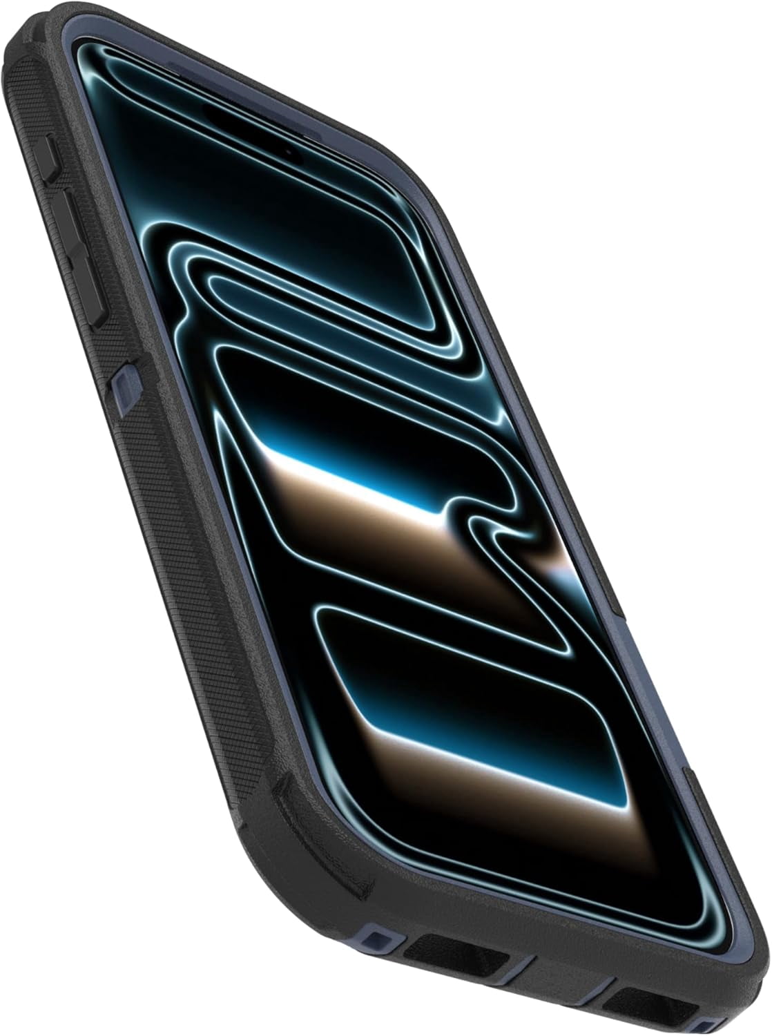 OtterBox iPhone 17 Pro Max (Only) - Defender Series Case - Black Shadow (Black & Blue) - Snaps on MagSafe - Tough - Rugged & Durable