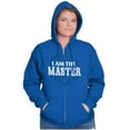 thumbnail image 4 of I Am The Master Dungeons Funny Gaming Zip Up Hoodie Men's Women's Brisco Brands X, 4 of 6
