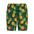 thumbnail image 3 of Picia Pineapples with Palm Leaves Pajama Shorts for Men, Men's Pajama Bottoms, Sleepwear,Short Pajama Pants-Medium, 3 of 9
