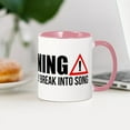 thumbnail image 4 of CafePress - Warning Spontaneous Singing - 11 oz Ceramic Mug - Novelty Coffee Tea Cup, 4 of 6