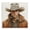 Western Cowboy Portrait Hat, variant on Stupell Industries Traditional Cowboy Standing in Nature Black Framed Giclee Art, 12 x 12, by RB