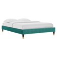 thumbnail image 6 of Modway Elise Full Performance Velvet Platform Bed in Teal, 6 of 10