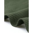 thumbnail image 5 of INSPIRE CHIC Women's Peplum Top Ruffle Hem Shirt Crew Neck Long Sleeve Blouse L Army Green, 5 of 6