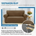 thumbnail image 5 of YSTYLE 1-Piece Stretch Sofa Cover Non-slip Couch Cover Stretch Slipcover Washable Slipcover Furniture Protector for Dogs,Pet Cats,Brown, 5 of 7
