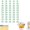 Green, variant on Numbered Pencil Toppers,20/30/50 Pack Reusable Classroom Pencil Labels for Supply Stations and School Organization