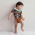 thumbnail image 3 of Kdxio Cartoon Pumpkin Skull Pattern Unisex Baby Cotton Short Sleeve Bodysuits-12 Months, 3 of 5