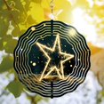 thumbnail image 3 of Metal Hanging Wind Spinners with Star-Shaped Sparkle Design Festive Wind Chimes for Enchanting Yard and Garden Decor, 3 of 6