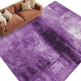 thumbnail image 3 of 5x8 Area Rugs Purple Non-Skid Rubber Backing Large Rectangle Rugs - Living Room Bedroom Home Office, Retro Oil Painting Modern Abstract Art Aesthetics Indoor Floor Mat Carpets Washable Rug, 3 of 9