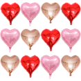thumbnail image 1 of Paquete de globos unificados con forma de corazón, 12 globos de aluminio, 1 of 7