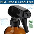 thumbnail image 4 of suministros de baño Botellas de spray de vidrio ámbar vacías etiquetadas (paquete de 2) - Contenedor recargable de 18 oz para aceites esenciales Zhivalor LRWJ837, 4 of 4