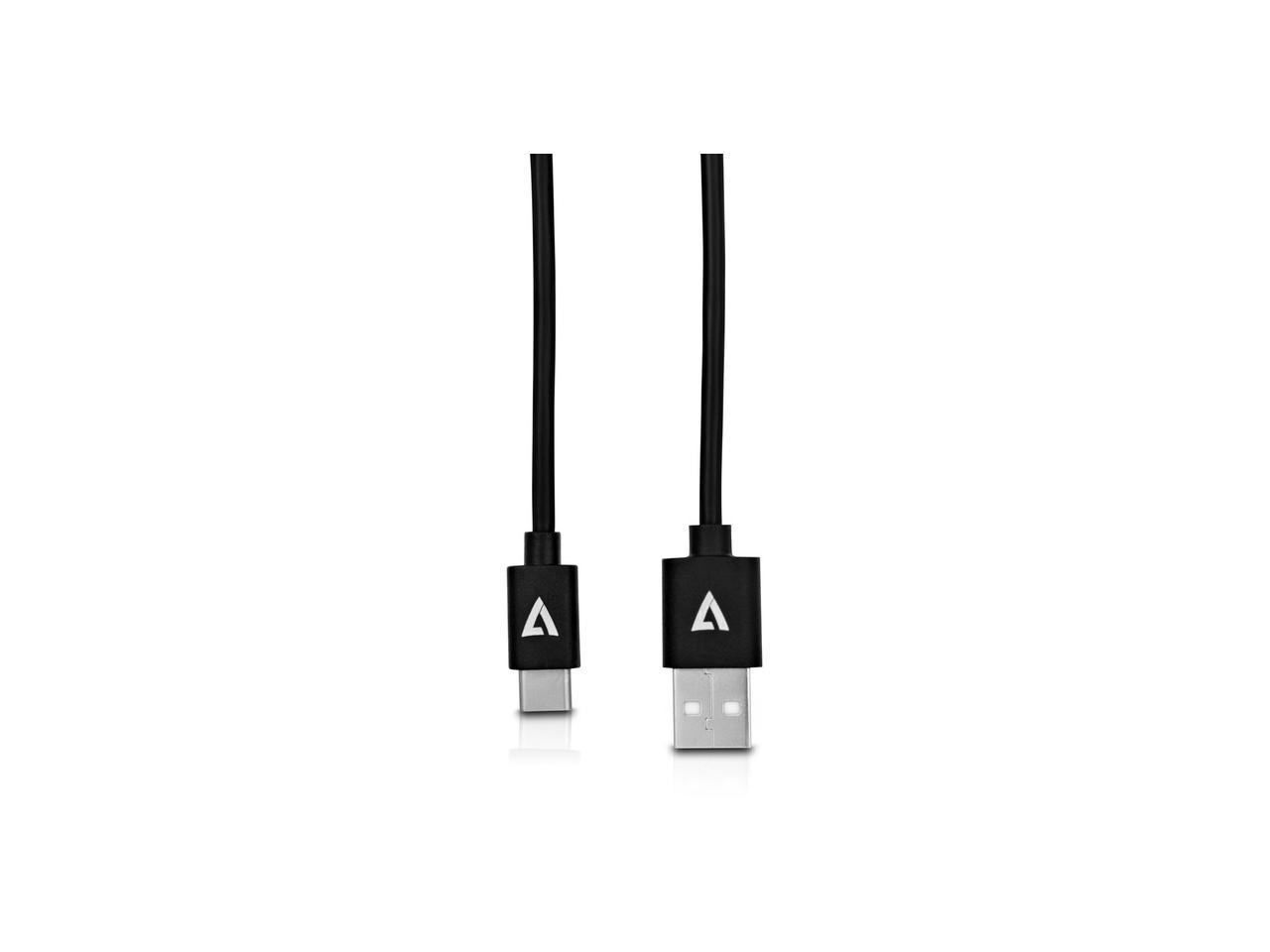 V7-CABLES V7U2AC-2M-BLK-1E 6.6FT BLK USB2 A TO USB-C CABLE - image 4 of 7