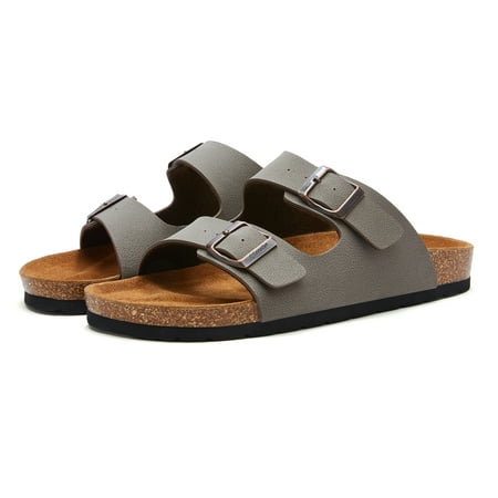 Image of Weestep Cork Footbed Leather Insole Women s Sandal(10.5-11 Grey)