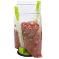 thumbnail image 3 of TORUBIA Hands-Free Baggy Rack Clip Food Storage Bag Holder, Food Storage Bags Clip, Sandwich Bag Racks Holder, for Food Prep Bag/plastic Freezer Bag (Green), 3 of 6