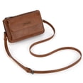 thumbnail image 5 of Wrangler RFID Crossbody Wallet Purse Vegan Leather Small Purses for Women with Phone Pocket and Adjustable Strap, Brown, 5 of 7