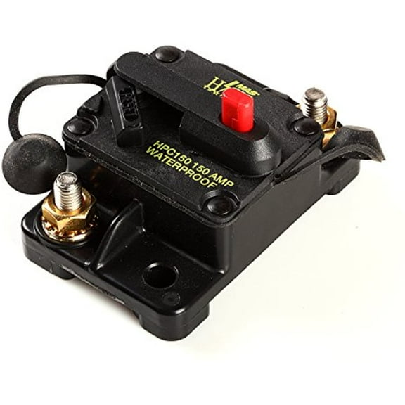 Waterproof Manual Reset Circuit Breaker Car Auto Boat Audio Fuse 12V-24V DC (150 Amp)