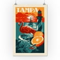 thumbnail image 2 of Tampa, Florida, Woodblock (16x24 Giclee Gallery Art Print, Vivid Textured Wall Decor), 2 of 3
