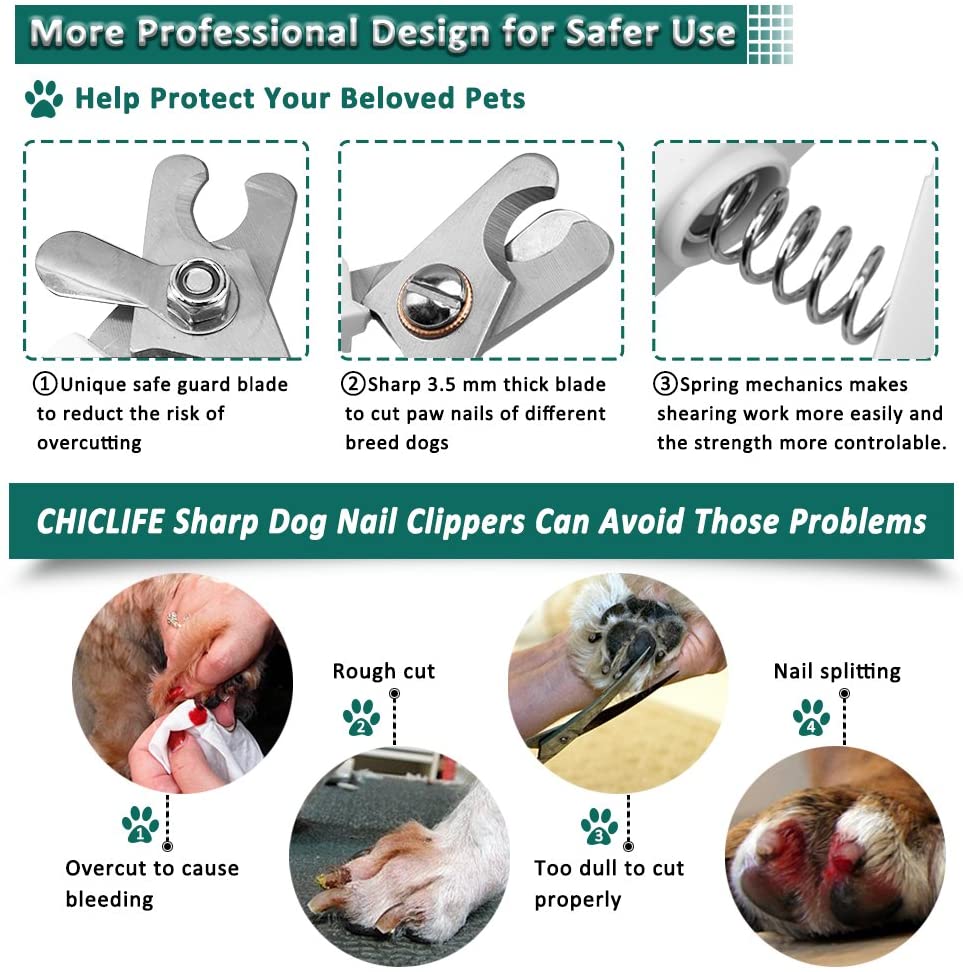 dog nail clippers with quick sensor