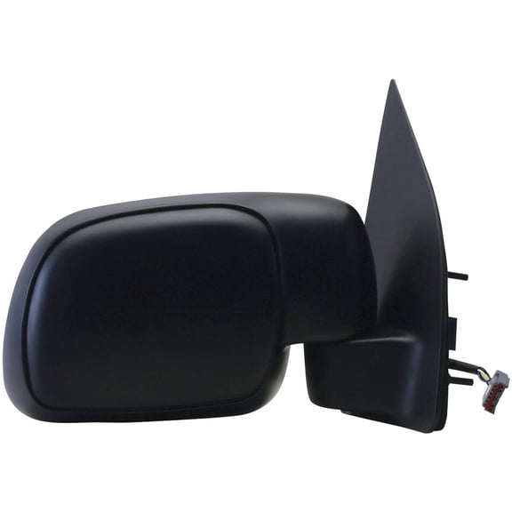 61117F - Fit System Passenger Side Mirror for 01-05 Ford Excursion from 2/18/01, w/o signal, black, foldaway, Heated Power
