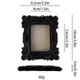 thumbnail image 2 of Ornate Shield Magnetic Photo Frame, 4.6x3.3in Refrigerator Magnet, Home Decor for Photos, Magnetic Sticker for Fridge, Metal Surfaces (Black), 2 of 7