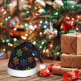 thumbnail image 6 of Salouo Rainbow Snowflake for Adult Christmas Hat Xmas Holiday Hat Santa Hat for Women & Men Festive Headwear Accessories Fit for Christmas/ New Year/Holiday/Party,1PC, 6 of 6
