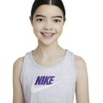 thumbnail image 3 of Nike Girls Sportswear Jersey Tank Top X-Large Purple Chalk/Wild Berry, 3 of 4