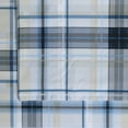 thumbnail image 3 of Tribeca Living Solid or Printed 300 Thread Count Cotton Percale Extra Deep Pocket Sheet Set Twin - Tribeca Plaid, 3 of 5