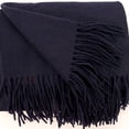 thumbnail image 5 of Navy Wool Throw Blanket Soft Blanket for Couch 50х70-inch Wool Sofa Blanket Warm Blanket, 5 of 8