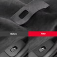 thumbnail image 2 of Tesla Model 3, Y Door Switch Cover Trim Stickers, 4pcs, Deep Gray Alcantara Suede, 2 of 4