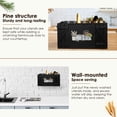 thumbnail image 5 of Tzdxfgl Wood Kitchen Utensil Holder for Countertop, Silverware Organizer with 3 Compartments, Large, Black Sunflower, 5 of 10