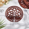 thumbnail image 4 of 1Set Wood Wall Propagation Station Round Wall Hanging Terrarium with Wooden Stand Decorative Planter Terrarium 3 Test Tube Propogation Vase for Home Office Modern Farmhouse Decor DIY, 4 of 7