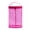 01Hot Pink, variant on Lohol Clear Star Print Cylinder Toiletry Bag, Waterproof PVC Travel Makeup Case with Top Handle, Sunscreen Organizer for Beach and Pool