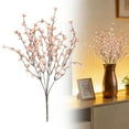 thumbnail image 2 of Cherry Blossom Branches Artificial Flowers for Spring Summer Indoor Decoration,Faux Stem Artificial Flowers for Wedding Home Office Bedroom Party Table Centerpieces Decor - Orange (1Pcs), 2 of 9