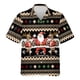 thumbnail image 3 of Camisa hawaiana con estampado 3D de Papá Noel y renos para hombre, camisas hawaianas informales de manga corta para fiestas navideñas, 3 of 5