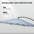 thumbnail image 5 of GRANDPATIO 11ft Outdoor Umbrella with Base, Large Aluminum Cantilever Offset Umbrella for Patio Garden Pool Umbrella, Circles, 5 of 11