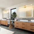thumbnail image 5 of Gold Bathroom Light Fixtures 39 inch Dimmable Metal Wall Sconce Fixtures Over Mirror LED Vanity Light Bar for Restroom Mirror 3000K Warm White Light, 5 of 9