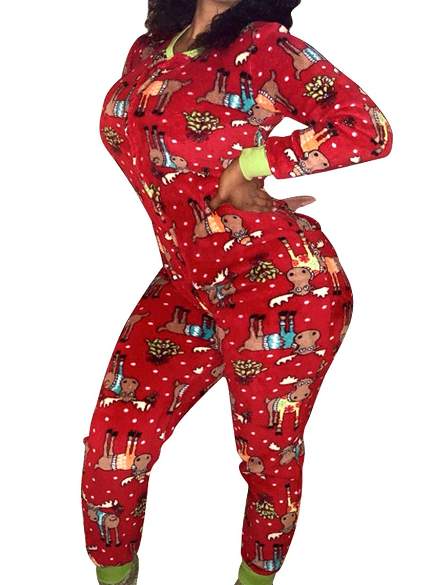 Mlpeerw Women Christmas Jumpsuit Romper 