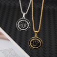 thumbnail image 4 of YSABOXY Accessoires de Mode Simples Hip-hop Collier Pendentif Cercle W6 Pendentif V6J5, 4 of 5