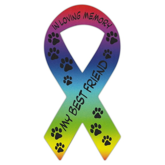 Ribbon Shaped Magnets: In Loving Memory | My Best Friend | Cars, Trucks, Rainbow