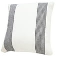 thumbnail image 5 of Ox Bay Cassidy Black/White Striped Cotton Adult Decorative Throw Pillow Cover, 5 of 11