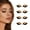4 Pairs – Gold, variant on 【4 Pairs】 Lazy Eye shadow Eyelash Patch, Eyeshadow Eyelashes Makeup Stickers, Eyeshadow & False Lashes 2-In-1 Reusable EyeMakeup Stickers, Quick Makeup, Natural Curl, Waterproof, Long-Lasting