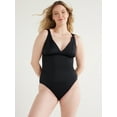 thumbnail image 6 of Time and Tru Women's and Women's Plus Plunge One Piece Swimsuit, Sizes XS-3X, 6 of 6