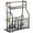 Matte Black, variant on mDesign Metal Heavy Duty Garage Sports Storage Rack with Top Shelf - Dark Gray
