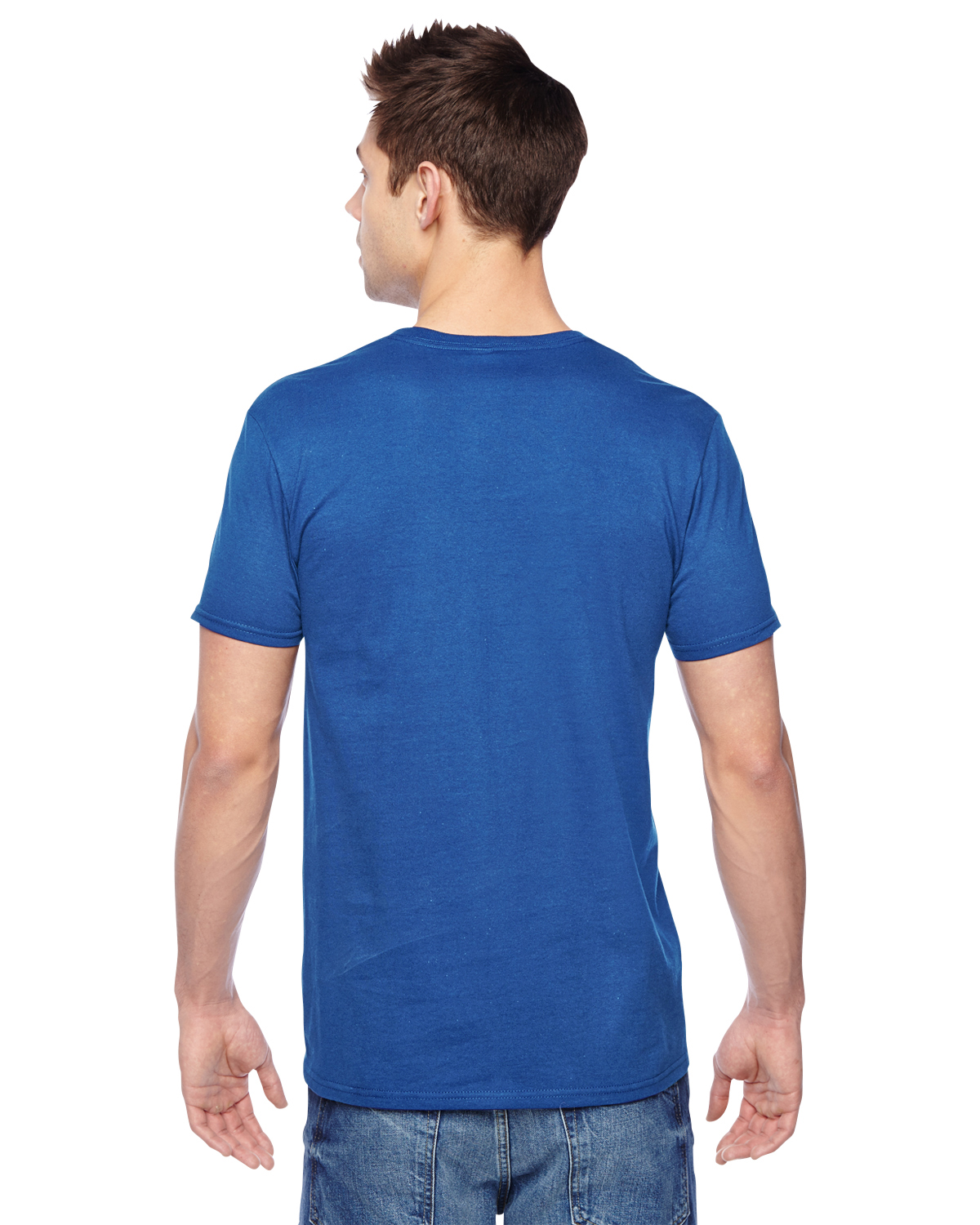 Mens Cotton Jersey Crew T-Shirt SF45R (2 PACK) - image 3 of 3