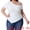 White, variant on DARING DIVA Women's Plus One Shoulder Blouse 1X Black